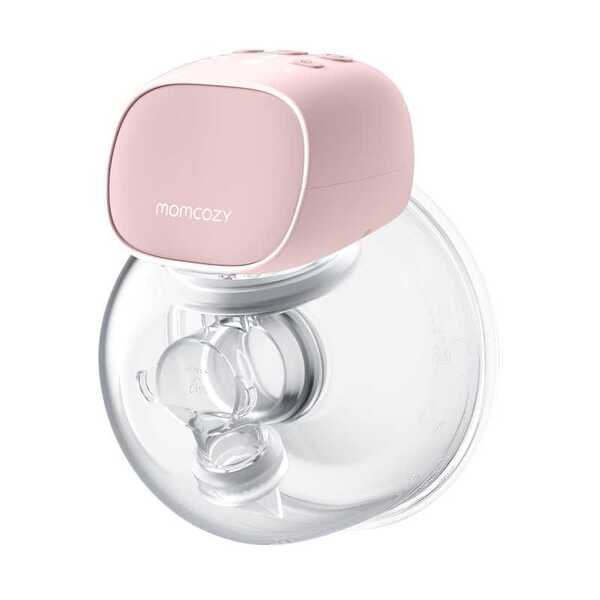 MOMCOZY S9 Pro Wearable Single Electric Breast Pump, Pink, 180 mm