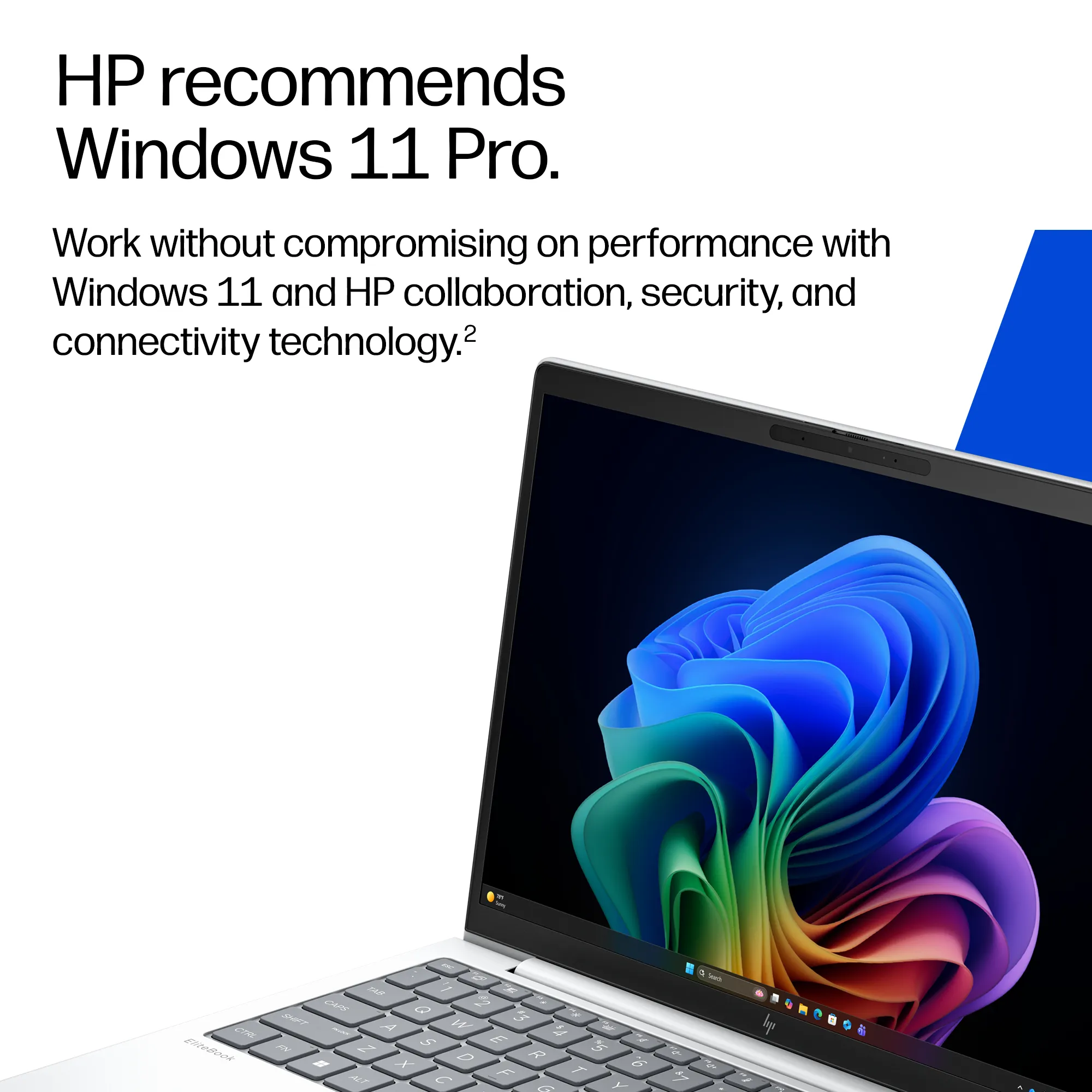 HP EliteBook 8 G2i 13.3" Ultra 7 325, 16 GB, 512 GB, Win 11 Pro - b&auml;rbar dator, silver