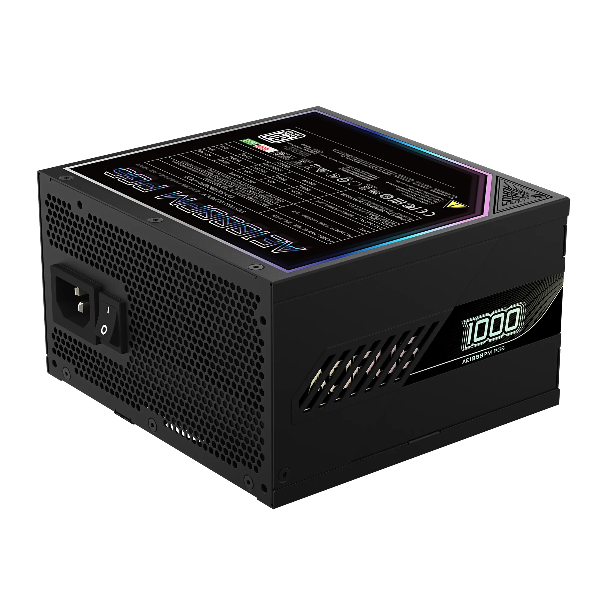 Aorus Elite P1000W Ice Power Supply Unit - Pcie 5.0, 80