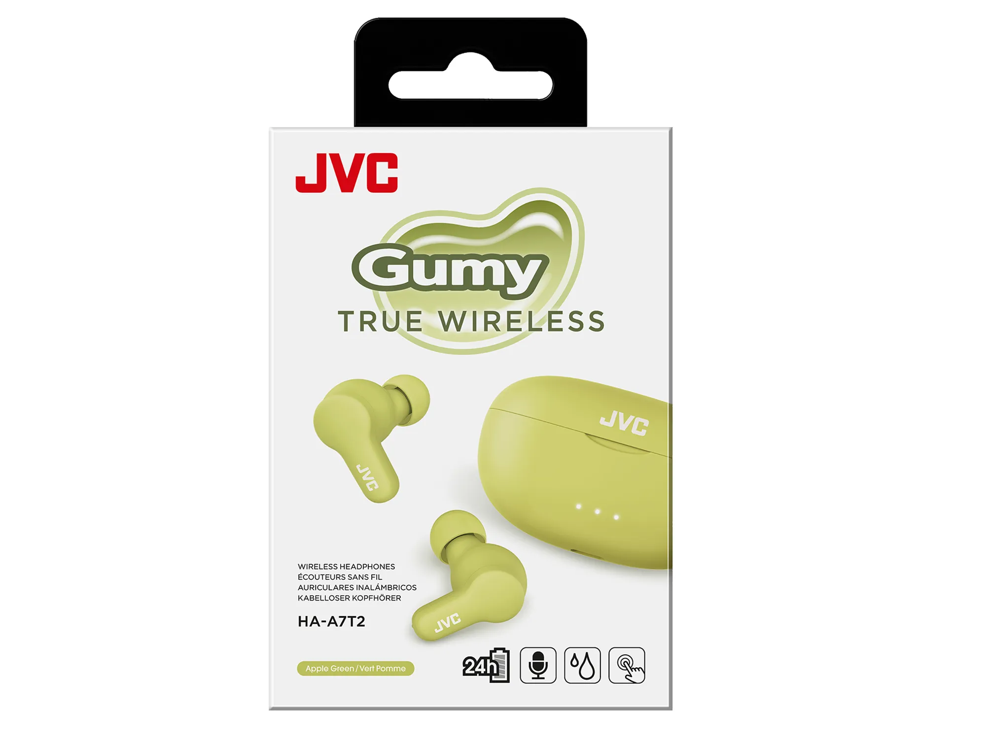 JVC HA-A7T2 Gumy Wireless Earbuds, Green