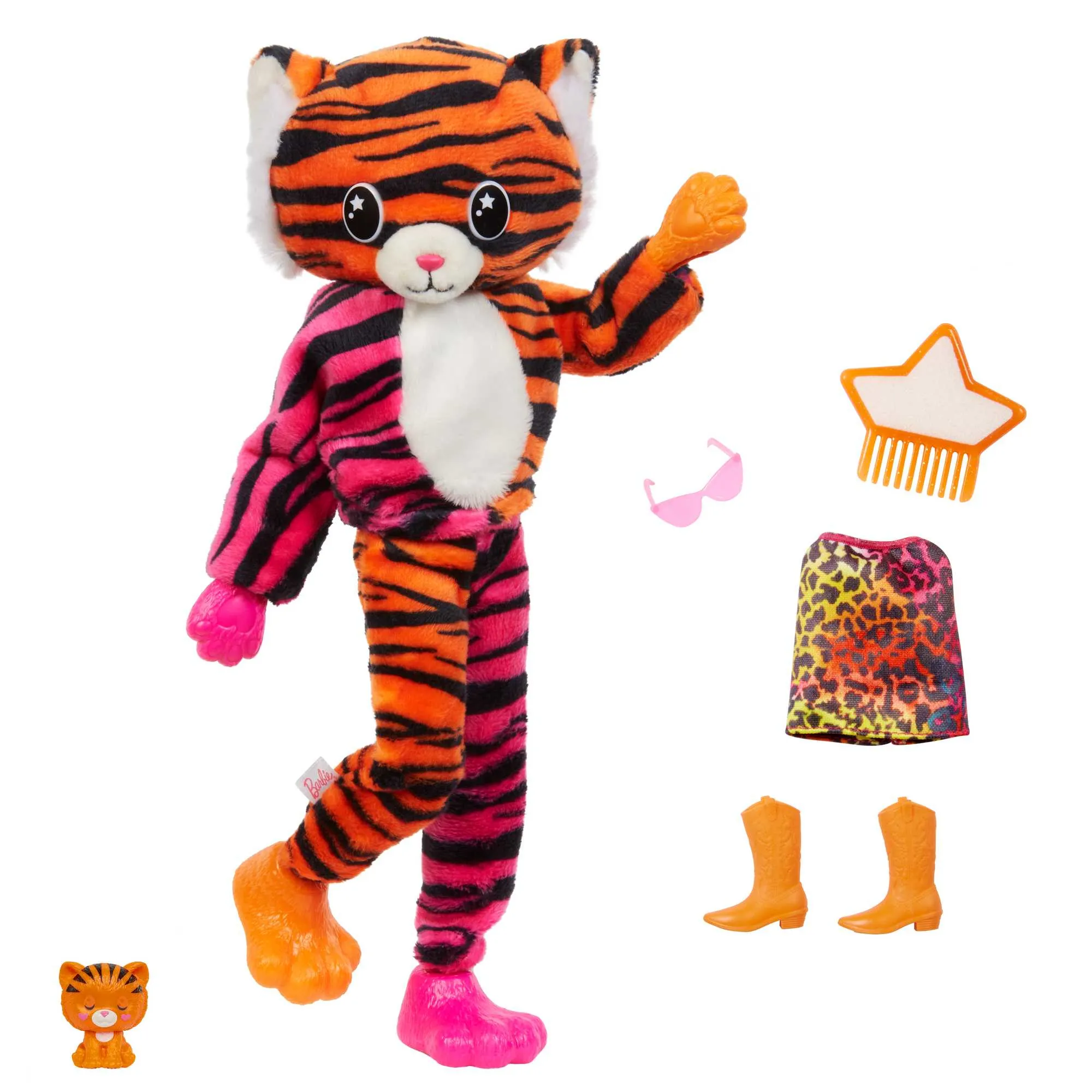 Mattel Barbie Cutie Reveal Jungle Series - Tiger, toy figure