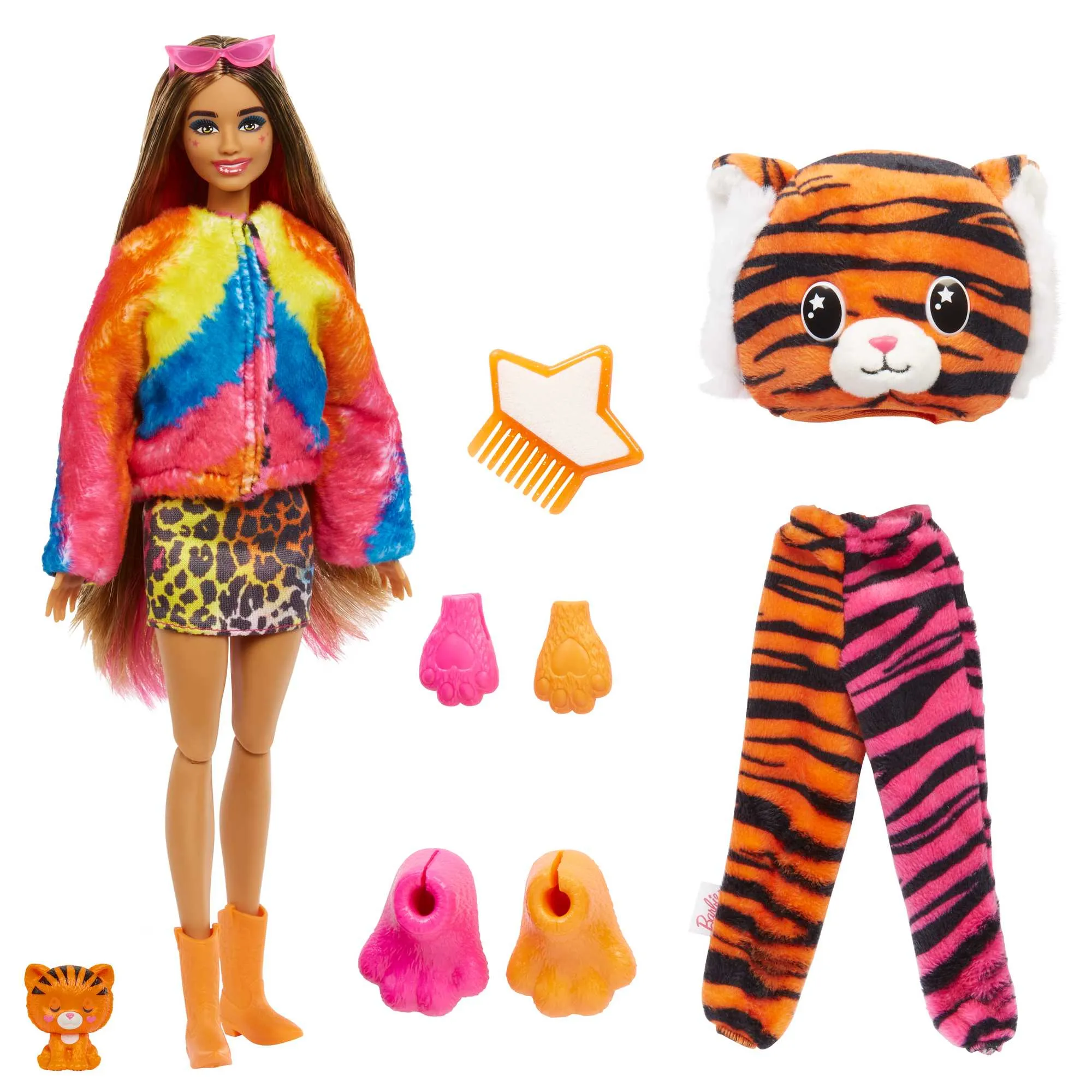 Mattel Barbie Cutie Reveal Jungle Series - Tiger, toy figure