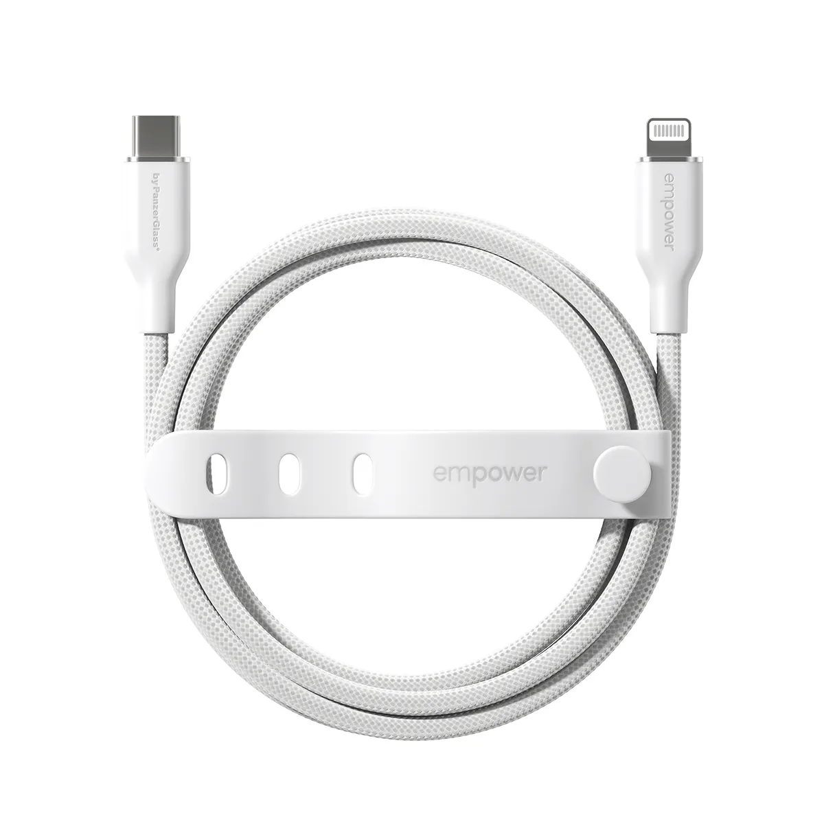 PANZERGLASS Empower USB-C to Lightning cable, 1.2 m, White