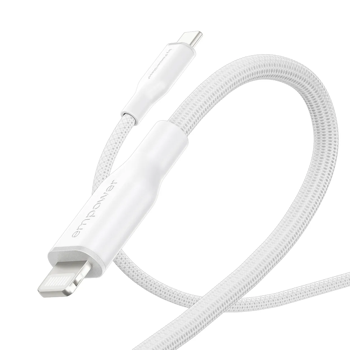 PANZERGLASS Empower USB-C to Lightning cable, 1.2 m, White
