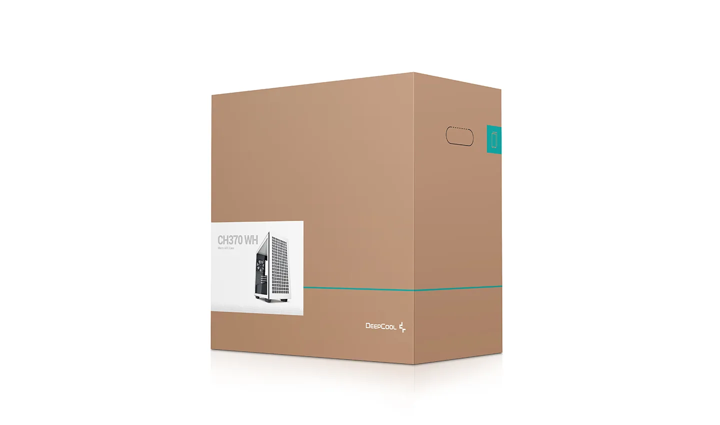 DeepCool CH370 Micro-ATX Case, White