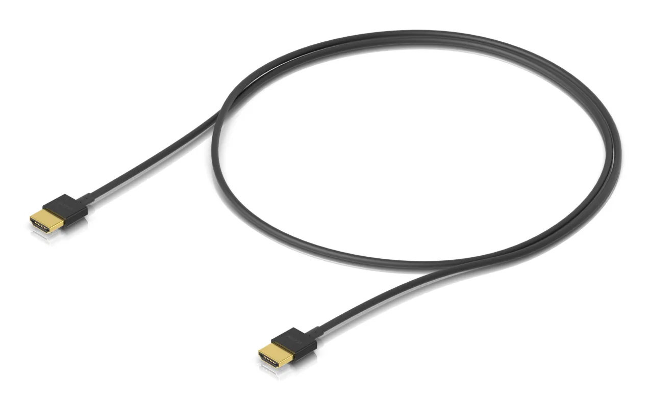 Ubiquity HDMI 2.1b magneettisuojattu HDMI Type A 1m -HDMI-kaapeli, musta