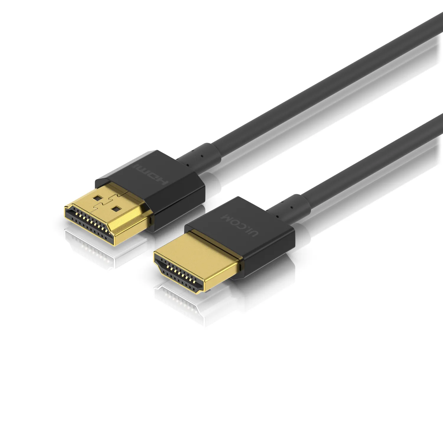 Ubiquity HDMI 2.1b magneettisuojattu HDMI Type A 1m -HDMI-kaapeli, musta