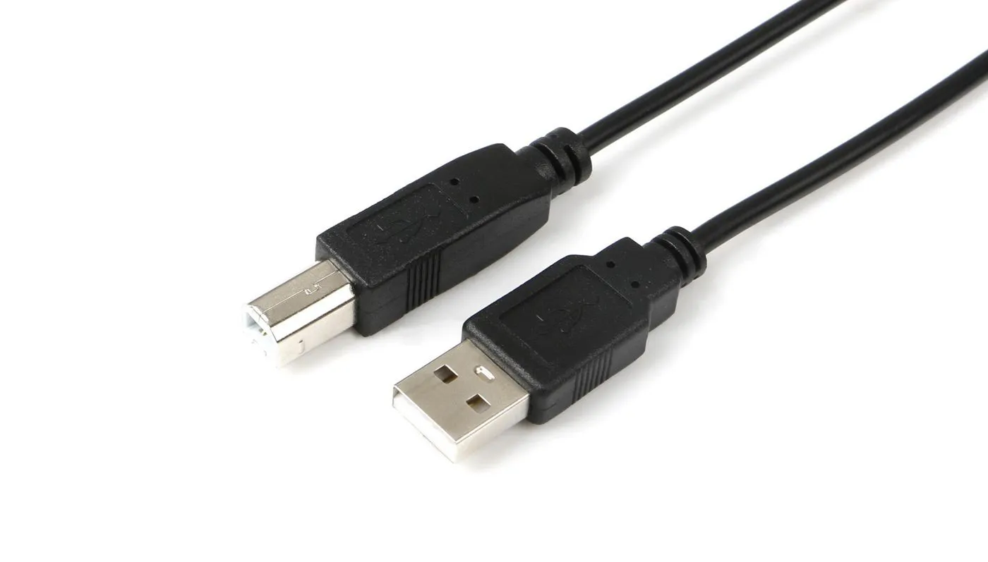 USB2.0 A-B M-M 0,1m BLACK USB2.0 A-B M-M 0,1m BLACK