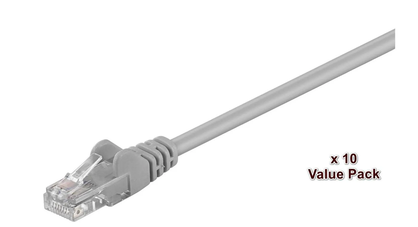 MicroConnect Cat5e U/UTP -verkkokaapeli, 2 m, Harmaa