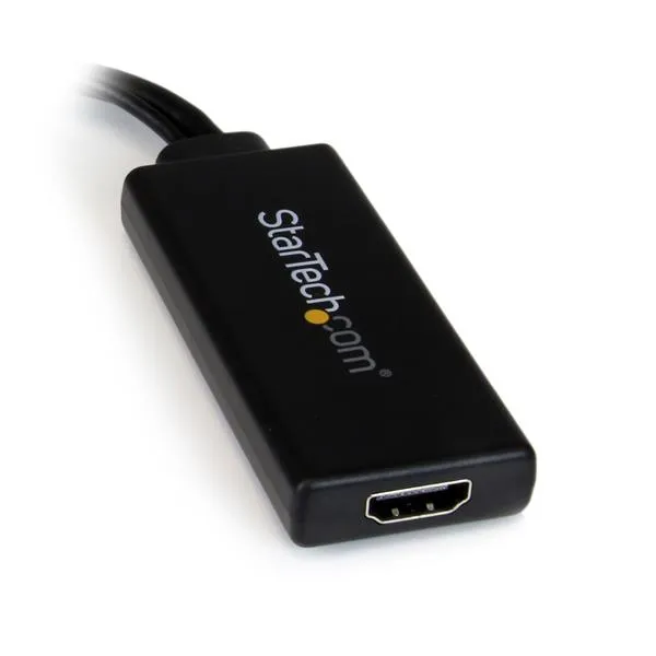 StarTech VGA to HDMI Adapter with USB Audio & Power -adapteri, Musta