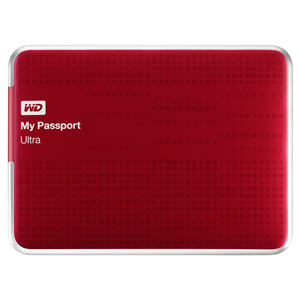 WD Passport Ultra 1Tt USB 3.0 - ulkoinen kovalevy 2,5" - Punainen