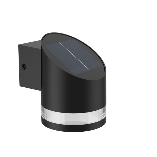 Philips Fyve Solar-Powered LED Garden Post Light, 200 lm, 2700 K, Black