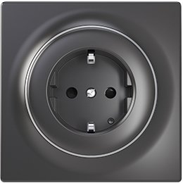 Fibaro Walli Outlet N type F Anthracite