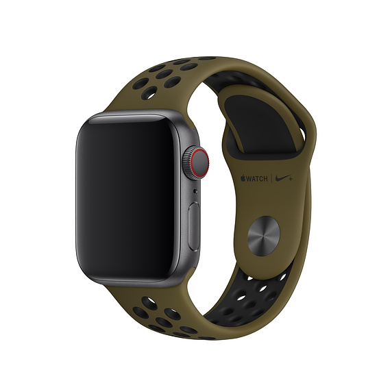 40mm Olive Flak/Black Nike Sport Band - S/M &amp; M/L
