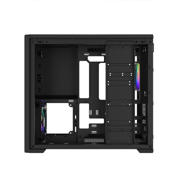 SAMA S50 Midi-Tower Case with window and RGB lighting, Black