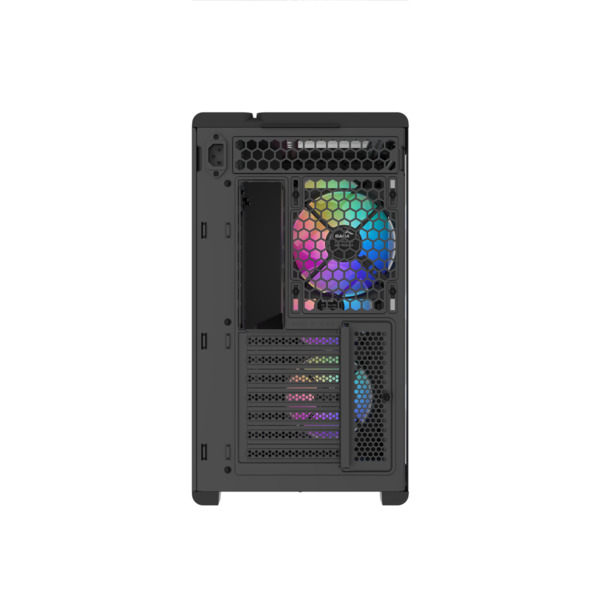 SAMA S50 Midi-Tower Case with window and RGB lighting, Black