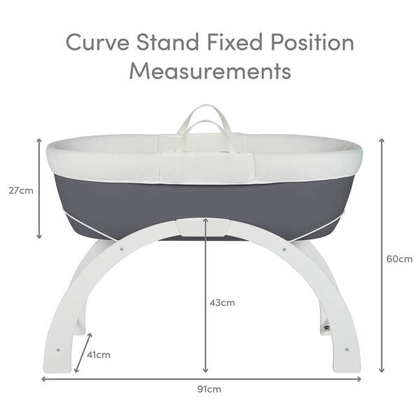 Shnuggle - curve stand for moses basket