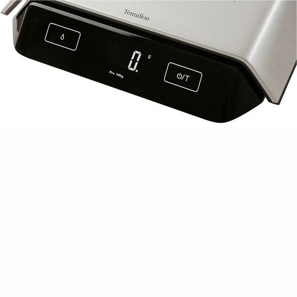 Terraillon Supreme PRO Kitchen Scale, 10 kg, Stainless Steel, IP52