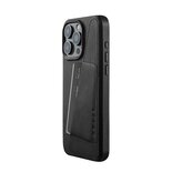 Mujjo Full Leather, iPhone 15 Pro Max - Wallet Case, Black