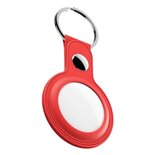 Keybudz Leather Keyring for AirTag 2-pack, Red