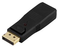 DELTACO DisplayPort till HDMI adapter med ljud, Full HD i 60Hz,