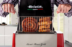 Ariete Party Time - vertikal grill, Röd