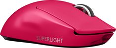 Logitech PRO X SUPERLIGHT - trådlös spelmus, pink