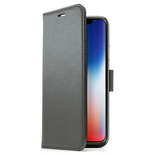 Screenor Smart, iPhone 12 / 12 Pro - Wallet Case, Black