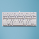 R-Go Compact - ergonomic keyboard, white