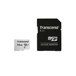 Transcend 300S 64GB MicroSDXC - memory card + SD adapter