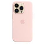 Apple iPhone 14 Pro, MagSafe - silicone case, Chalk Pink