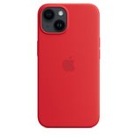 Apple iPhone 14, MagSafe - silicone case, (PRODUCT)RED