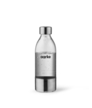 Aarke PET Water bottle -hiilihapotuspullot, 450ml, Polished Steel