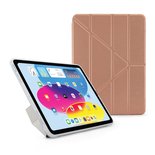 Pipetto Origami No1, iPad 10.9" (10 Gen.) - skyddsfodral, Rosaguld