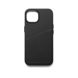 Mujjo Full Leather Wallet Case, iPhone 14 - Wallet Case, Black
